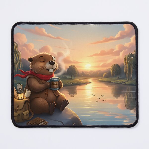 Item preview, Happy Beaver Adventures – Summer Evening Reflections designed and sold by Clothes With Smiling Animals Walt Gral.