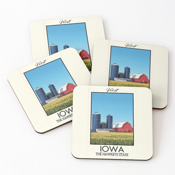 Item preview, Iowa Scenic Vintage Style Travel Advert designed and sold by Dimensionality.