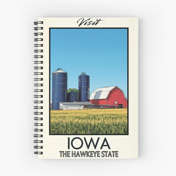Item preview, Iowa Scenic Vintage Style Travel Advert designed and sold by Dimensionality.