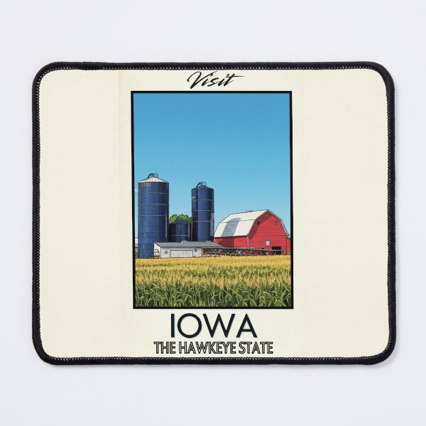 Item preview, Iowa Scenic Vintage Style Travel Advert designed and sold by Dimensionality.