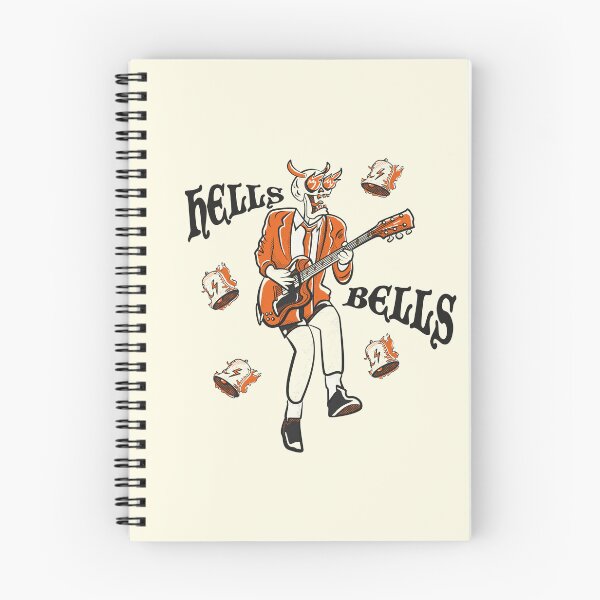 Item preview, Hells Bells Rock Skull Guitar Illustration designed and sold by beboplab.