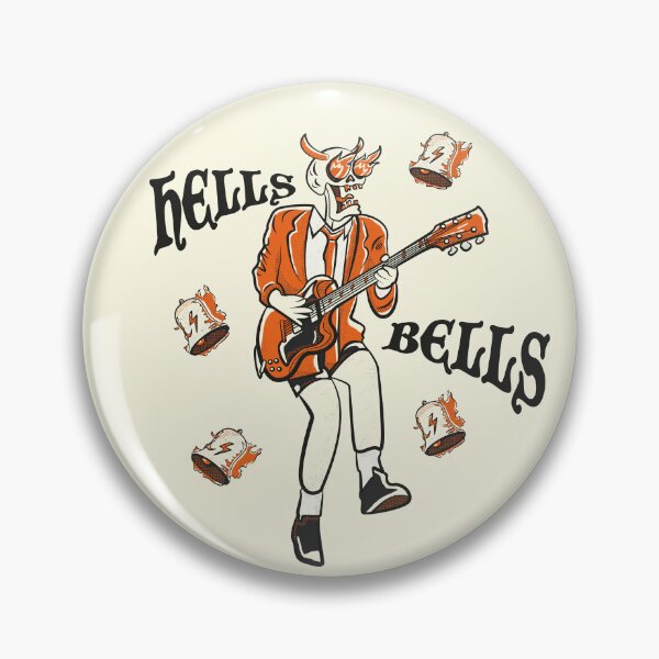 Item preview, Hells Bells Rock Skull Guitar Illustration designed and sold by beboplab.