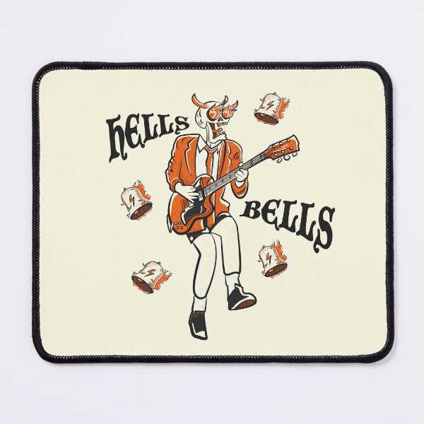 Item preview, Hells Bells Rock Skull Guitar Illustration designed and sold by beboplab.