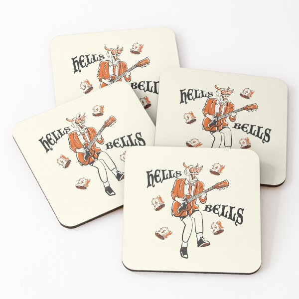 Item preview, Hells Bells Rock Skull Guitar Illustration designed and sold by beboplab.