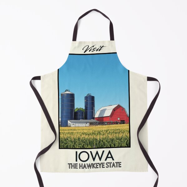 Item preview, Iowa Scenic Vintage Style Travel Advert designed and sold by Dimensionality.