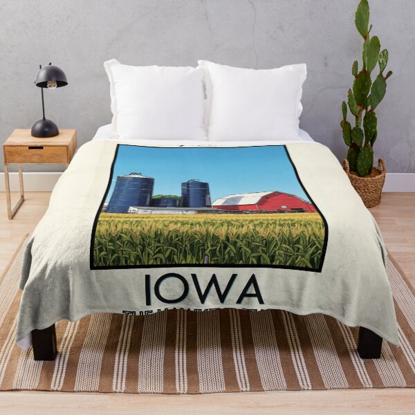 Item preview, Iowa Scenic Vintage Style Travel Advert designed and sold by Dimensionality.