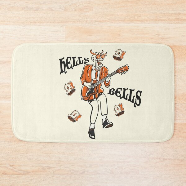 Item preview, Hells Bells Rock Skull Guitar Illustration designed and sold by beboplab.