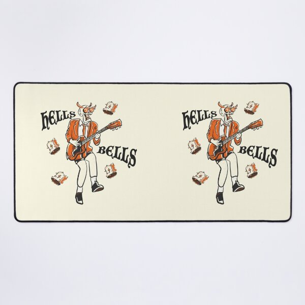 Item preview, Hells Bells Rock Skull Guitar Illustration designed and sold by beboplab.
