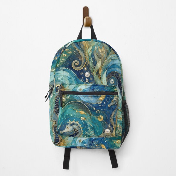 Item preview, Golden Waves and Magical Seahorses - Treasures of the Mediterranean Ocean designed and sold by Natalia-Vlad.