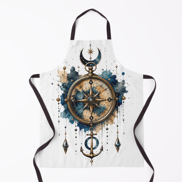 Item preview, Celestial Compass & Anchor Art designed and sold by MyCalmDraw.