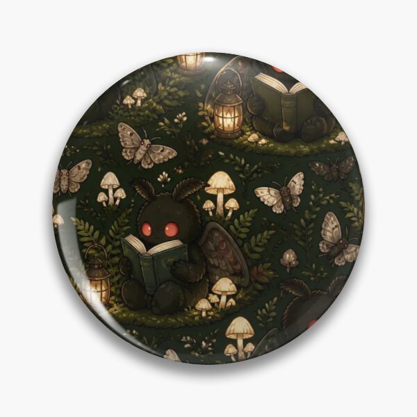Item preview, Cozy Cryptidcore Mothman Reading Books Bookish designed and sold by StickyGuys.