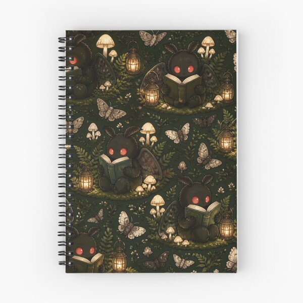 Item preview, Cozy Cryptidcore Mothman Reading Books Bookish designed and sold by StickyGuys.
