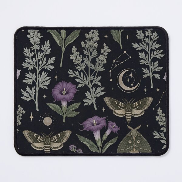 Item preview, Moody Witchy Botanical Seamless Pattern designed and sold by StickyGuys.