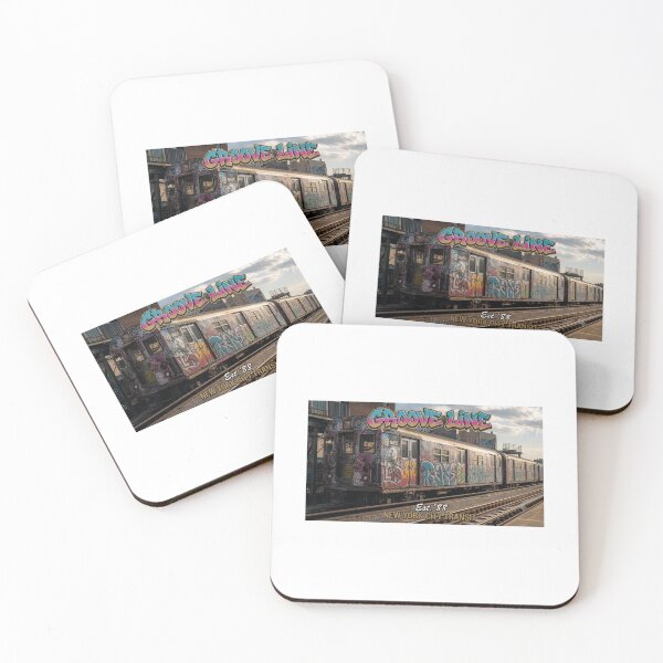 Item preview, Groove Line Vintage NYC Subway Graffiti - Retro 1988 New York Transit Art designed and sold by BigD shop.