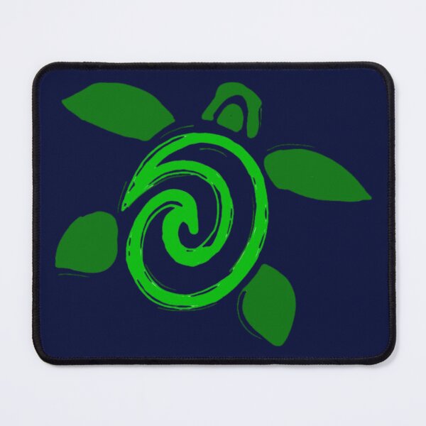 Item preview, Green Tribal Sea Turtle Spiral - Polynesian Honu Ocean Art designed and sold by ibrahimgawad.