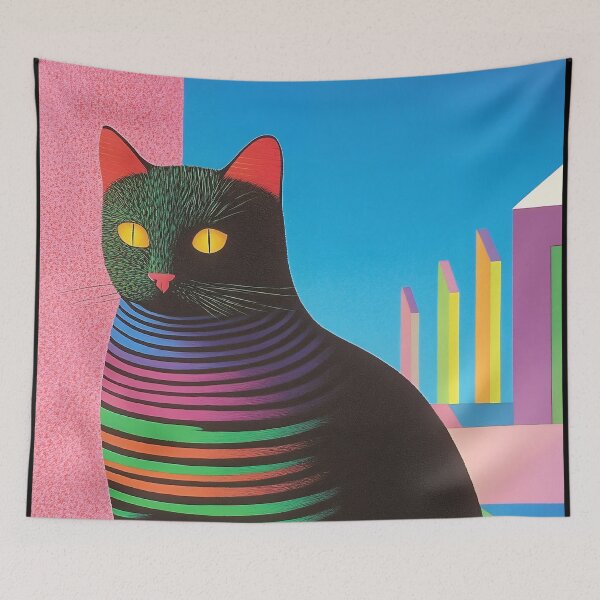 Item preview, Black Cat Pop Art designed and sold by Design Atlas.