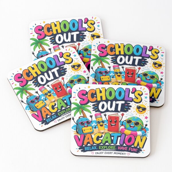 Item preview, School's Out Vacation Relax Explore Have Fun Summer Design designed and sold by M'artes .