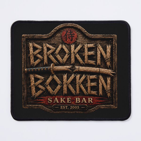 Item preview, Broken Bokken Sake Bar | Rustic Samurai Tavern Vintage Japanese Sign designed and sold by Clint Reno Designs.