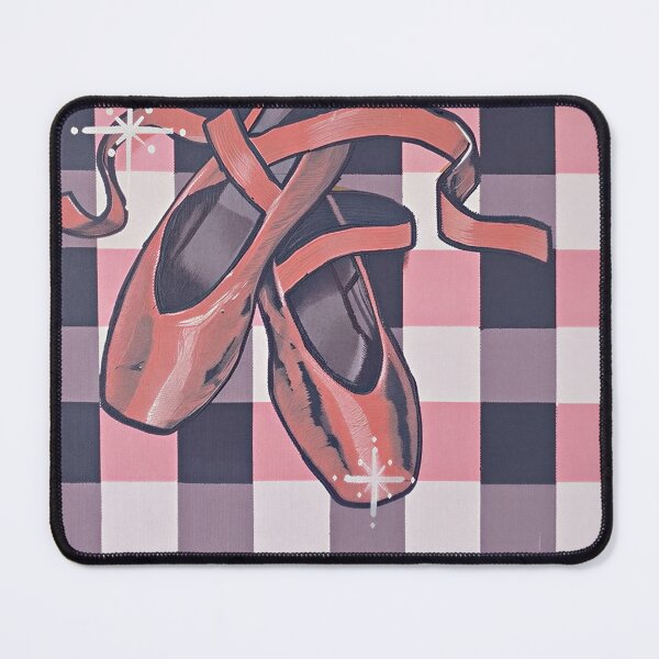 Item preview, Pink Ballet Slippers on Plaid designed and sold by Hearthuestudios.