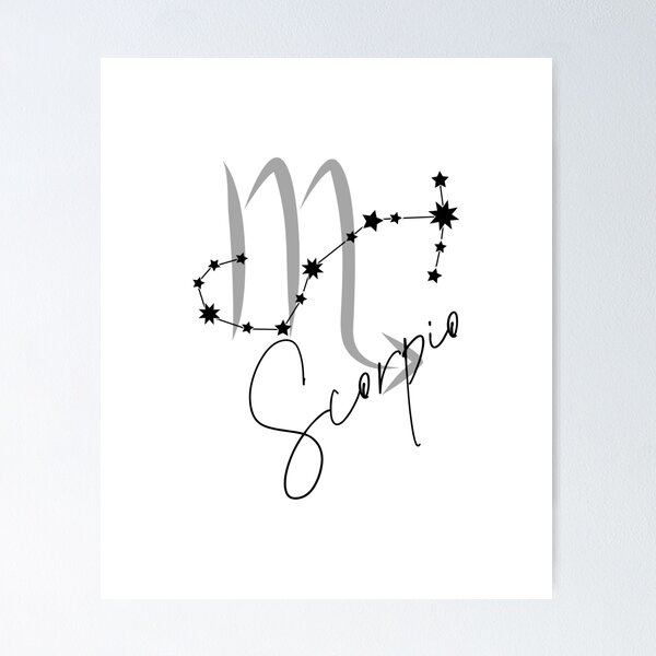 Item preview, Scorpio Zodiac Sign Constellation Minimalist Line Art designed and sold by NESTORY-Studio.