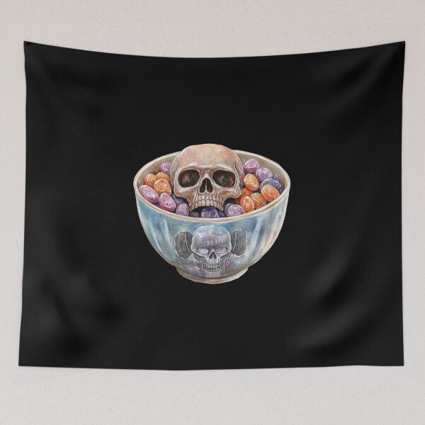 Item preview, Skull in a Candy Bowl designed and sold by Hillonmary.