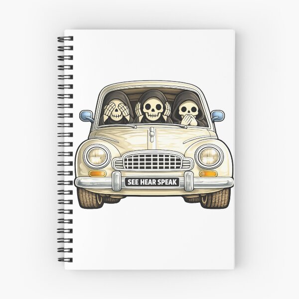 Item preview, Grim reaper's see,hear,speak,no evil car designed and sold by JamesDunican.