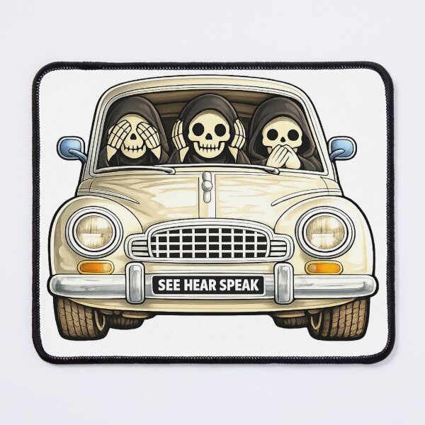 Item preview, Grim reaper's see,hear,speak,no evil car designed and sold by JamesDunican.