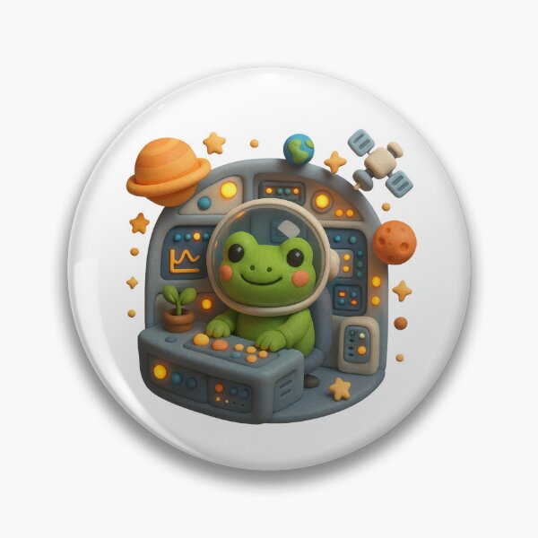 Item preview, Frog in the Astronaut’s Chair designed and sold by FatmaAhmed90.