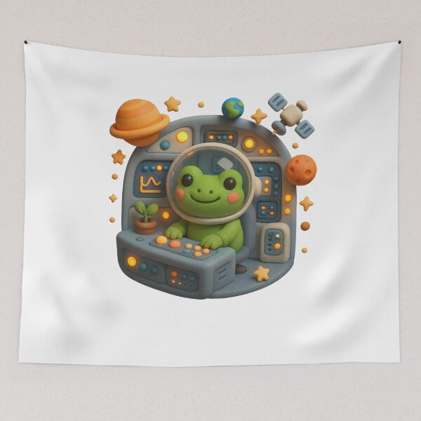 Item preview, Frog in the Astronaut’s Chair designed and sold by FatmaAhmed90.
