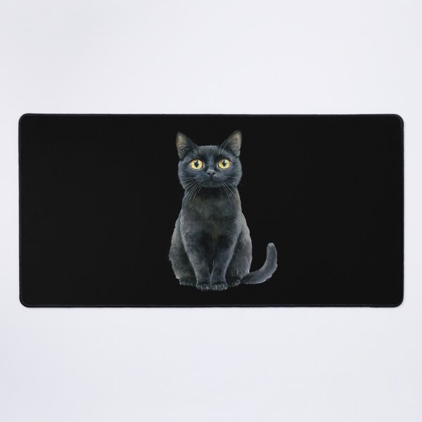 Item preview, Charming Black Cat with Bright Eyes designed and sold by Hillonmary.