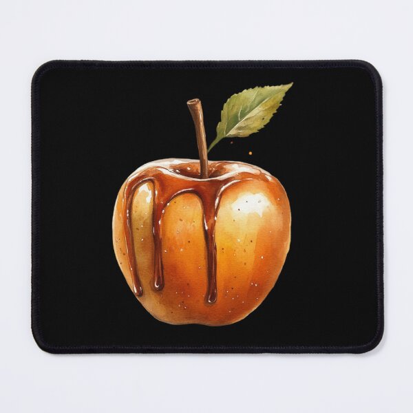 Item preview, Caramel Drizzled Apple on Dark Background designed and sold by Hillonmary.