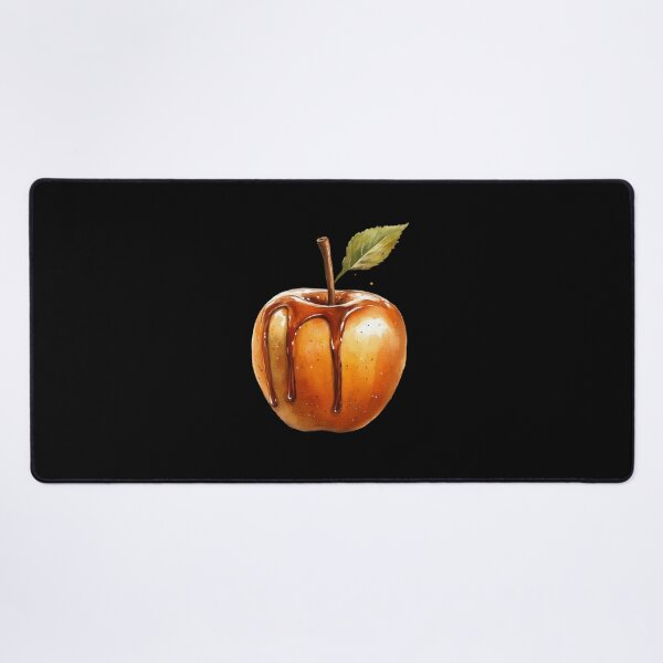 Item preview, Caramel Drizzled Apple on Dark Background designed and sold by Hillonmary.