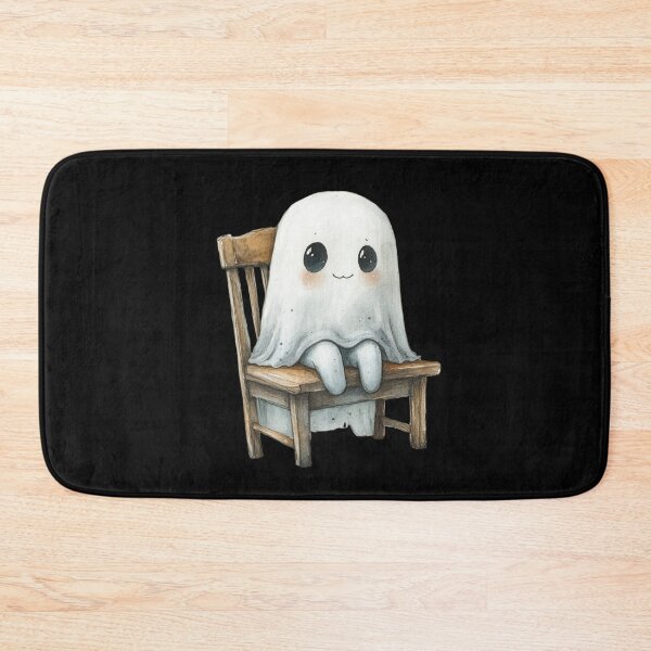 Item preview, Cute Ghost on Wooden Chair designed and sold by Hillonmary.