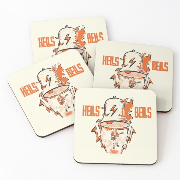 Item preview, Vintage Hells Bells Skull Guitar Illustration designed and sold by beboplab.