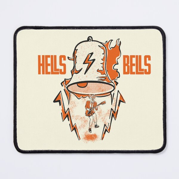 Item preview, Vintage Hells Bells Skull Guitar Illustration designed and sold by beboplab.