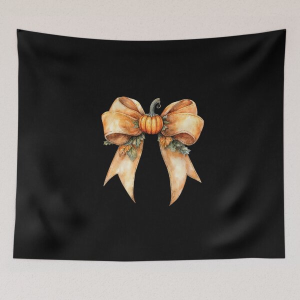 Item preview, Autumn Ribbon with Pumpkin Accent designed and sold by Hillonmary.