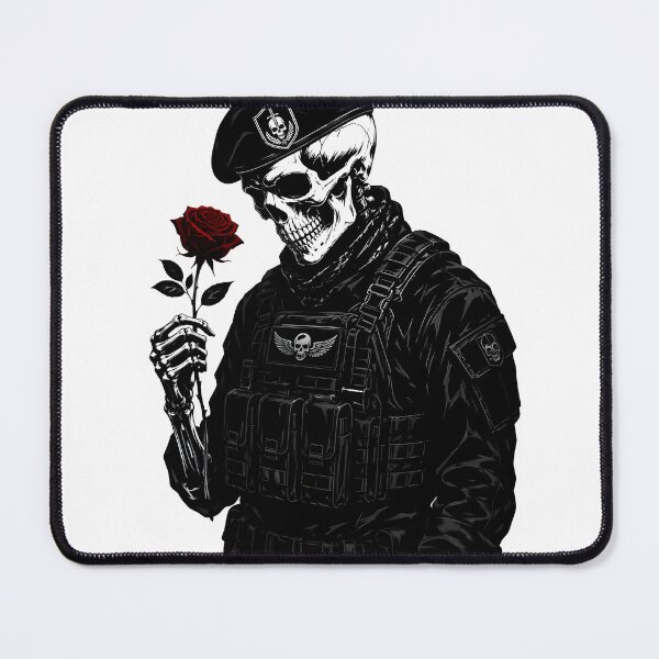 Item preview, Tactical Skeleton with Red Rose designed and sold by ColonelOkten.