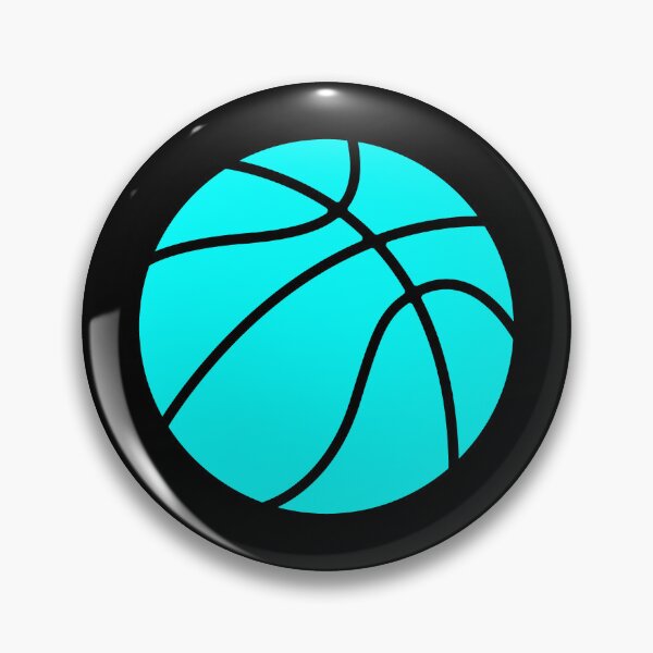 Item preview, Minimalist Cyan Basketball Graphic designed and sold by pattern-archive.