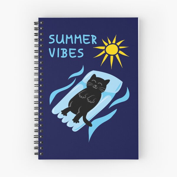 Item preview, Summer Vibes Black Cat Floating designed and sold by fishdesigns.