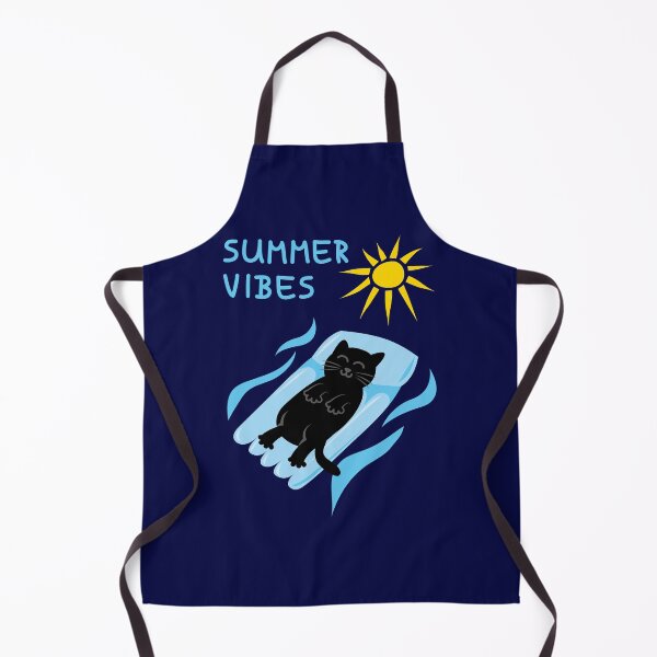 Item preview, Summer Vibes Black Cat Floating designed and sold by fishdesigns.