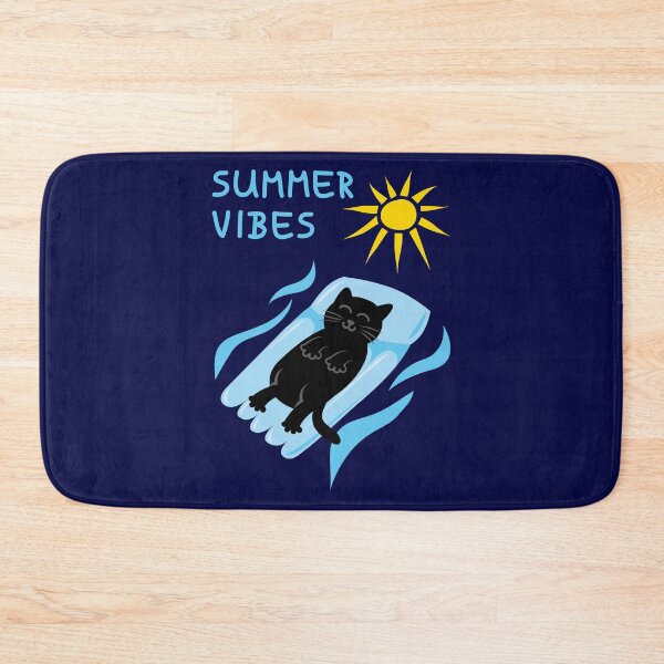 Item preview, Summer Vibes Black Cat Floating designed and sold by fishdesigns.