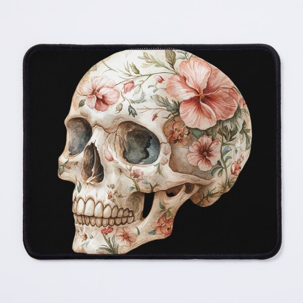 Item preview, Floral Patterned Human Skull designed and sold by Hillonmary.