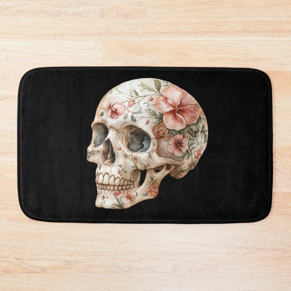 Item preview, Floral Patterned Human Skull designed and sold by Hillonmary.