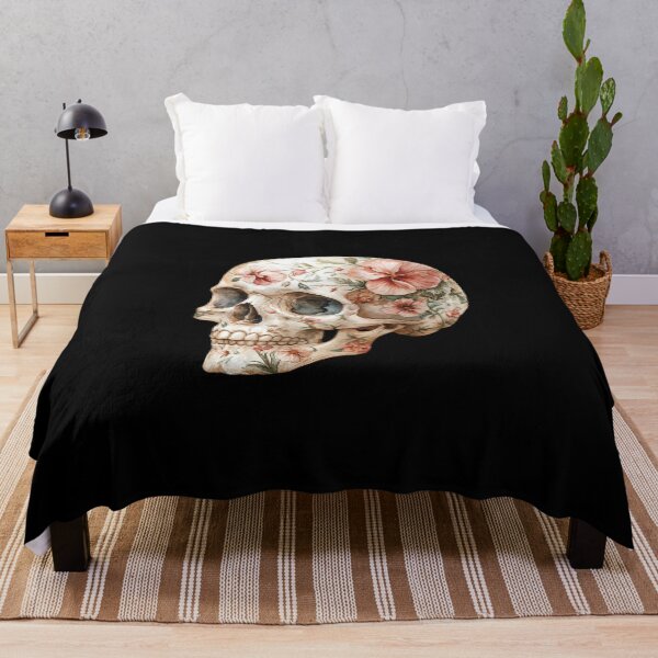 Item preview, Floral Patterned Human Skull designed and sold by Hillonmary.