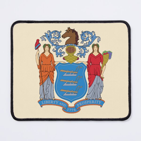 Item preview, New Jersey State Coat of Arms | Official New Jersey State Seal Crest designed and sold by ShabanMerch.