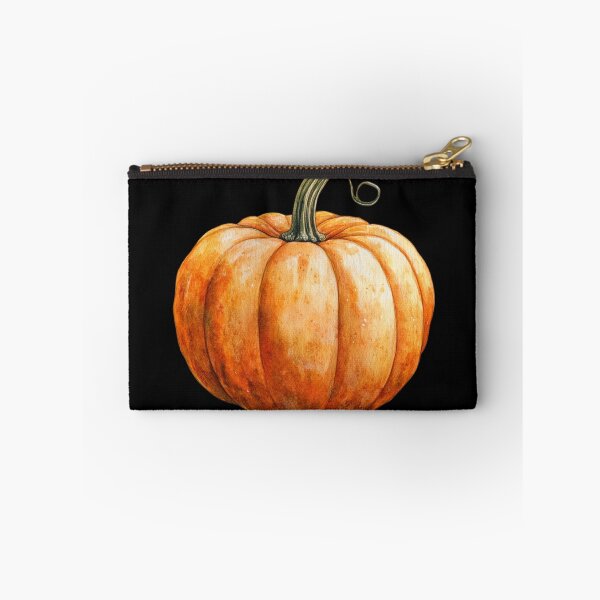 Item preview, Single Orange Pumpkin on Black designed and sold by Hillonmary.