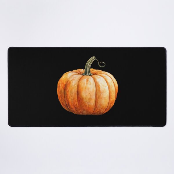 Item preview, Single Orange Pumpkin on Black designed and sold by Hillonmary.