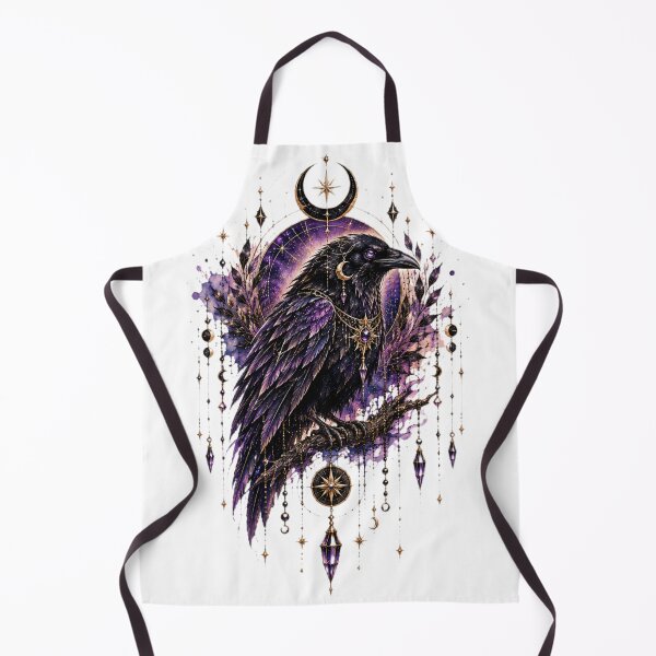 Item preview, Mystical Raven & Celestial Moon designed and sold by MyCalmDraw.