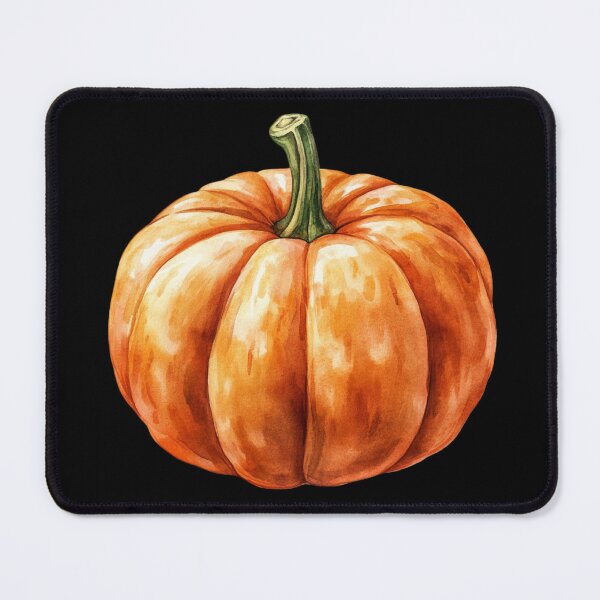 Item preview, Vibrant Pumpkin on Black Background designed and sold by Hillonmary.