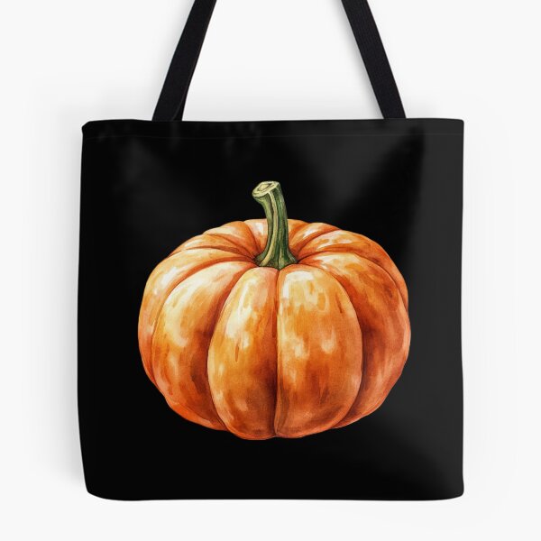 Item preview, Vibrant Pumpkin on Black Background designed and sold by Hillonmary.